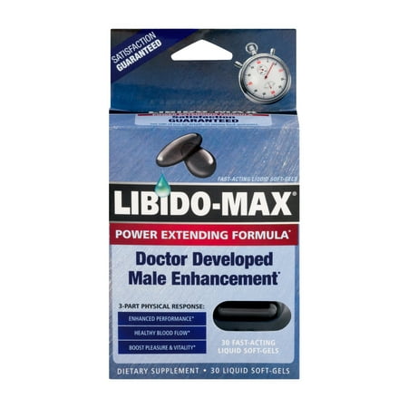 Libido-Max Power Extension Formula Complément alimentaire liquide à action rapide Soft-Gels - 30 CT