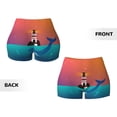 thumbnail image 5 of Naloa Lighthouse and Whale Biker Shorts for Women Seamless Scrunch Short Women’s Yoga Shorts for Gym Running Sport Shorts - Large, 5 of 9