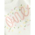 thumbnail image 5 of Toddler Baby Girl Boys First Birthday Sweater One Embroidery Knit Pullovers Long Sleeve Round Neck Warm Pullover Top Fall Winter Clothes, 5 of 7