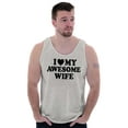 thumbnail image 5 of I Love My Awesome Wife Cute Husband Tank Top Sleeveless Tee Men Brisco Brands S, 5 of 6