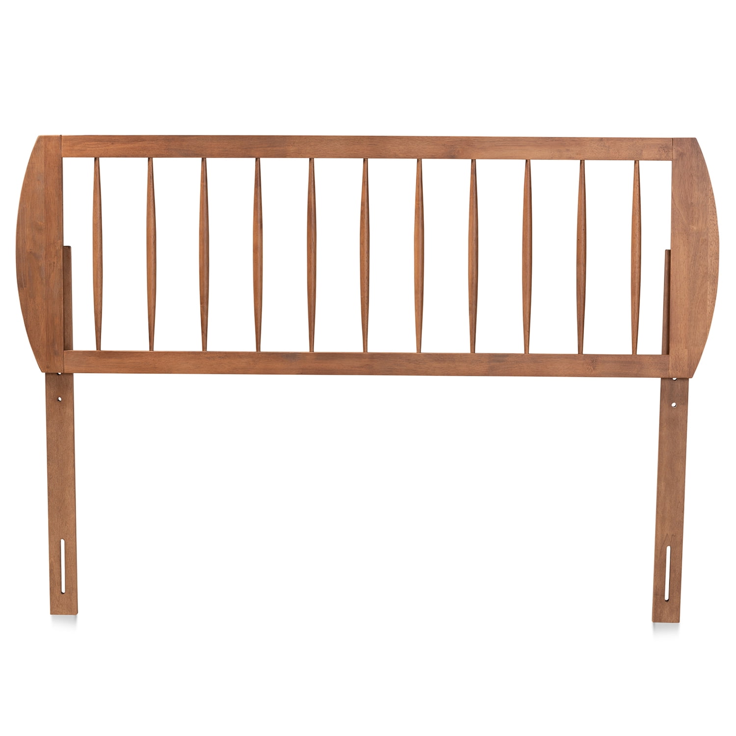 Norman Modern and Contemporary Transitional Ash Walnut Finished Wood Full Size Headboard