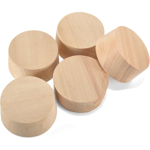 2" Poplar Wood Barrel Bung Plug, 5pcs Tapered Wine Stoppers for Home Brew