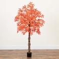 thumbnail image 7 of Nearly Natural 5ft. Autumn Vibrant Maple Artificial Fall Tree, 7 of 7