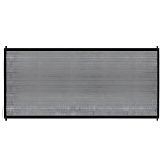 LAMIRO Extra Wide Retractable Nylon Mesh Pet Gate with 2 Stretchable Poles,Expands to 70.9" Wide,Mesh Baby Gate,Retractable Pet Gate