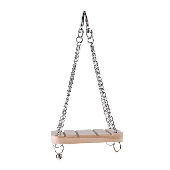 Columpio De Hámster De Madera, Pequeño, Ligero, Portátil, Para Colgar Animales, Colchoneta De Descanso, Duradera, Antideslizante, A Prueba De Herrumbre, Chinchilla, Trampolín Para Mascota, Hámster, sonducket PT001080-00