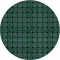 thumbnail image 1 of Ahgly Company Machine Washable Indoor Round Transitional Dark SlateGray or Dark SlateGrey Green Area Rugs, 6' Round, 1 of 7