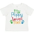 thumbnail image 3 of Inktastic My Poppy Loves Me Boys or Girls Toddler T-Shirt, 3 of 5