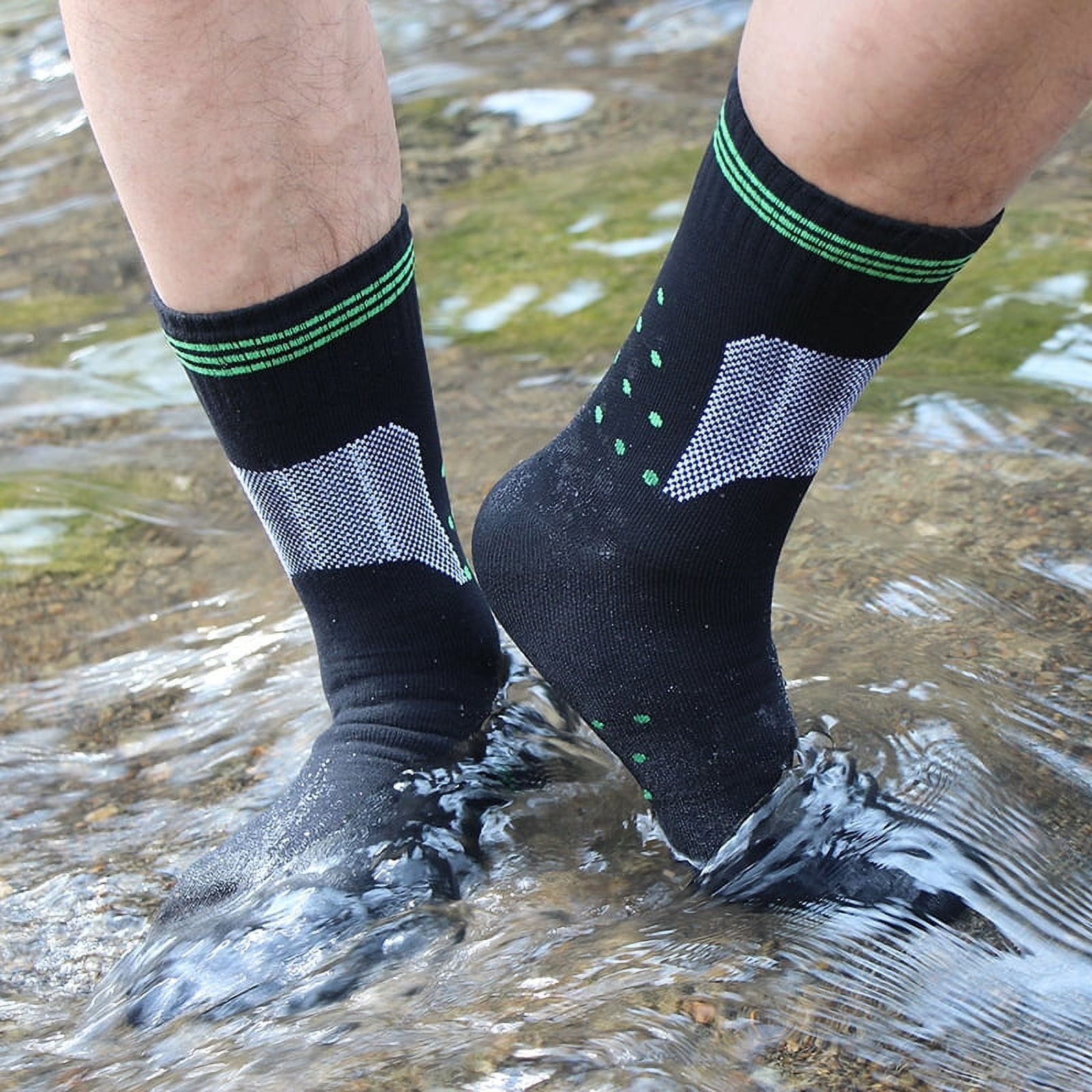 100% Waterproof Socks Breathable Water-resistant Outdoor Camping Skiing Hiking Diving Wading Trekking Socks