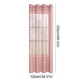 thumbnail image 6 of syligr Semi-Sheer Voile Curtain Panel, 39x98 Inch, Silver Embossed Pattern, Light Filtering Window Drapes, Grommet Top, for Living Room Bedroom, Multiple Color Options, 6 of 6