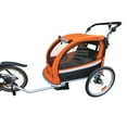 thumbnail image 2 of MB Booyah Double Baby Bike Bicycle Trailer and Stroller, Green, 2 of 4