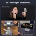thumbnail image 2 of Yippzo Magnetic Selfie Light Compatible with MagSafe, Multiple Folding LED Phone Photo Beauty Fill Ring Lighting with Mirror for Zoom Makeup Photo Recording, 2 of 9