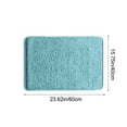 thumbnail image 3 of Todaioua Small Bathroom Rug 16x24 Inch Non Slip Fluffy Bath Mat for Bathroom Floor Washable Plush Premium Bath Rug for Tub Soft Shaggy Absorbent Shower Mat, 3 of 7