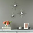 thumbnail image 2 of Stratton Home Decor Hand Made Metal Silver Mirror Burst Wall Decor Set (3 Pack), 2 of 2