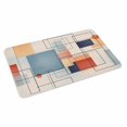 thumbnail image 2 of Orange Blue Geometric Door Mat&nbsp;Indoor Outdoor Entrance, Non Slip Small Rug for Kitchen Bathroom Entryway Rug, Vintage Contemporary Abstract Washable Doormat Floor Mat 16x24 Inch, 2 of 8