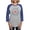 Heather/Blue, variant on CafePress - Worth Fighting For! - Womens Baseball Tee