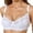 White, variant on 2 Pack Womens Bras Comfortable Lace Underwire With Adjustable Thin Cup Everyday Wear Versatile Bras