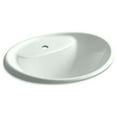 thumbnail image 5 of Kohler K-2839-1 Tides 20" Drop In Enameled Cast Iron Bathroom Sink - Grey, 5 of 8