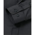 thumbnail image 6 of sogami Men's Banded Collar Dress Shirts Long Sleeve Stretch Button Down Shirt, 6 of 7