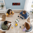 Large Digital Wall Clock with 6-Inch Red LED Numbers, Remote Control ...