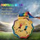 thumbnail image 5 of Medallas De Fútbol Medallas conmemorativas de deportes de fútbol Regalo de recuerdo resistente al desgaste (Oro) Hugtrwg Para Estrenar, 5 of 8