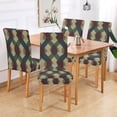thumbnail image 2 of Yayeee 4 Pack Dining Chair Covers Stretch Parson Chairs Slipcovers Seat Protector, Green Tartan Pattern, 2 of 6