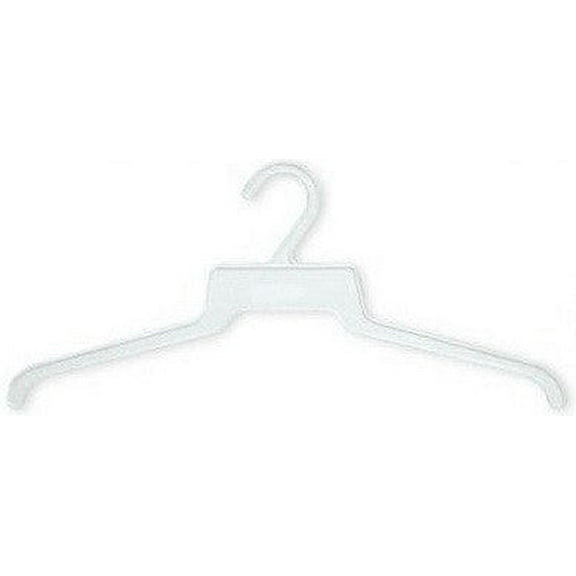 White Plastic Shipping Hangers 18"