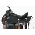 thumbnail image 5 of 18 In Hilason Western Horse Wide Gullet Trail BlackAmerican Leather Saddle, 5 of 8