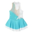 thumbnail image 5 of inhzoy Kids Girls Shiny Sequins Floral Sleeveless Dance Dress, 5 of 8