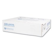 Inteplast HDPE Can Liners, 14 Microns, 43 x 48, Natural, Pack Of 200 Liners