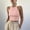 Pink, variant on dgysar Women's High Neck Ribbed Tank Top, Sleeveless Slim Fit Summer Cami Cyan size S