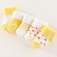 thumbnail image 3 of Unisex Baby Terry Socks 5-Pack for Baby boy and girl 0-12 Months Warm Cotton Socks, 3 of 7
