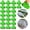 24pcs 19mm, variant on 24pcs Greenhouse Clamps Hoops for 10-12mm PVC Pipe Tubes, Greenhouse Film Clamps Shading Net Rod Clip Garden Hoops for Row Cover, Greenhouse Plastic Sheeting Support, Green (11mm)
