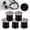 Black, variant on BIMZUC 5 Rolls Crystal Line Beads String Wire Elastic Thread for Jewelry Making DIY Bracelet Necklace, White (10m / 393.7 in per roll)