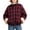 Beige, variant on Womens Button Up Jacket Plaid Reversible Collared Long Sleeve Coat Casual Fall Winter Outwear with Pockets (M, Navy)