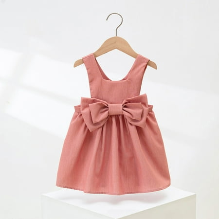 

PEASKJP Pink Sequin Dress Toddler Girls Flowy Swing Sundress Short Sleeve Floral Printed Pageant Dress Pink 3-4 Years