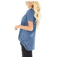 thumbnail image 2 of Mittory Women's Tops Short Sleeve Twist Knotted T Shirts Summer Blouse Tunic Tops, 2 of 8