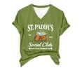 thumbnail image 4 of Tittly T Shirts for Women Graphic Tees Women's Fashionable Casual Loose Special Printed V Neck Short Sleeved Top T Shirt Tshirts Shirts Tops for Women Trendy Green XL, 4 of 4