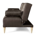 thumbnail image 4 of Sofá Cama Makora Queen con Memory Foam, Color Chocolate Lino, Respaldo Reclinable de 3 Posiciones, 4 of 10