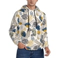 thumbnail image 2 of Naloa Hawaiian Style Men's Casual Hooded Collar Drawstring Hoodies Pullover Sweatshirts Casual Long Sleeve Shirts-XX-Large, 2 of 7