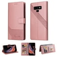 thumbnail image 1 of Wallet Case for Galaxy Note 9 Credit Card Holder, [Shockproof Interior Case] Premium PU Leather With Strap Kickstand Magnetic Closure Flip Folding Cover Compatible with Samsung Galaxy Note 9,
Rosegold, 1 of 14
