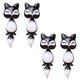 thumbnail image 1 of Par de aretes de animales VentDepot 2Pzas Zorro Negro metal, 1 of 5
