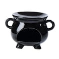 thumbnail image 2 of Portavelas de cerámica, quemador de aceites esenciales, quemador de aroma, decoración, difusor de fragancias Negro, 2 of 9