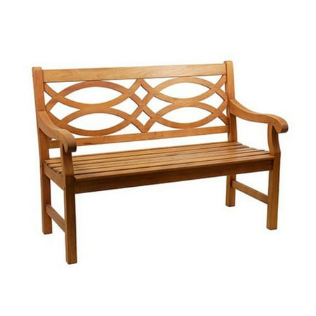 - Achla Designs Hennell 4 ft. Eucalyptus Garden Bench