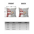 thumbnail image 6 of Christmas Decorative Throw Pillow Covers 20x20 Inch Set of 2 Red Snowman Pillow Cases for Couch, Bird Snowflake Gray Cushion Case for Living Room Bedroom Bed Car Chair, 6 of 8