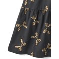 thumbnail image 4 of The Children's Place Girls Short Sleeve Leopard Bow Tiered Flutter Dress, Sizes XS-XXL, 4 of 4