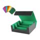 thumbnail image 3 of Caja para guardar barajas de cartas coleccionables. Capacidad para más de 1800 cartas. Verde, 3 of 9