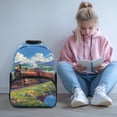 thumbnail image 2 of Uorisanigo 17 Inch Field Train Print School Backpack for Boys Girls 6-12 Year, Lightweight Casual Daypack for Elementary Kindergarten with Adjustable Padded Straps, 2 of 7
