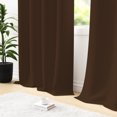 thumbnail image 5 of Tchckioa Set of 2 52x63 Inch Blackout Curtains,Privacy Protection Window Drapes for Living Room,Grommet Top,Brown, 5 of 6