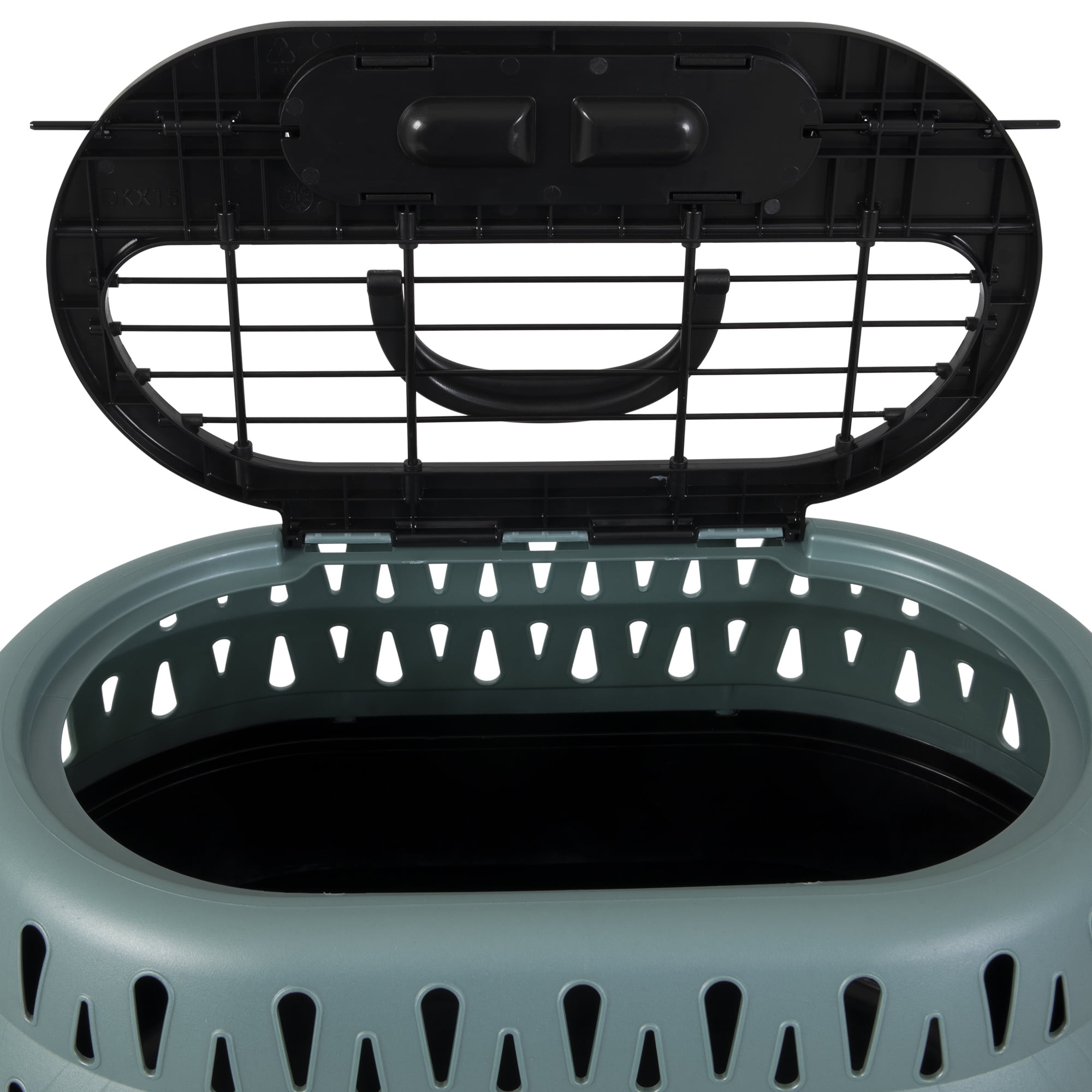 Petmate Top Load Pet Carrier Cat Kennel, 19" Length, for Pets up to 10 lb, Green