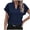 D-Navy, variant on Womens Summer Tops V Neck T Shirts Cap Sleeve Business Casual Outfits Loose Fit Beach Vacation Clothes Basic Tees